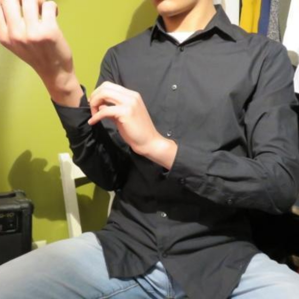 Black dress shirt